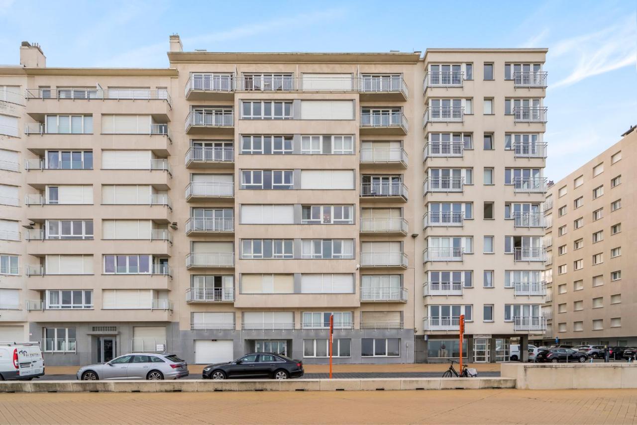 Zonnig Familie App Op Zeedijk Met Zeezicht Voor 6P Appartement Oostende Buitenkant foto