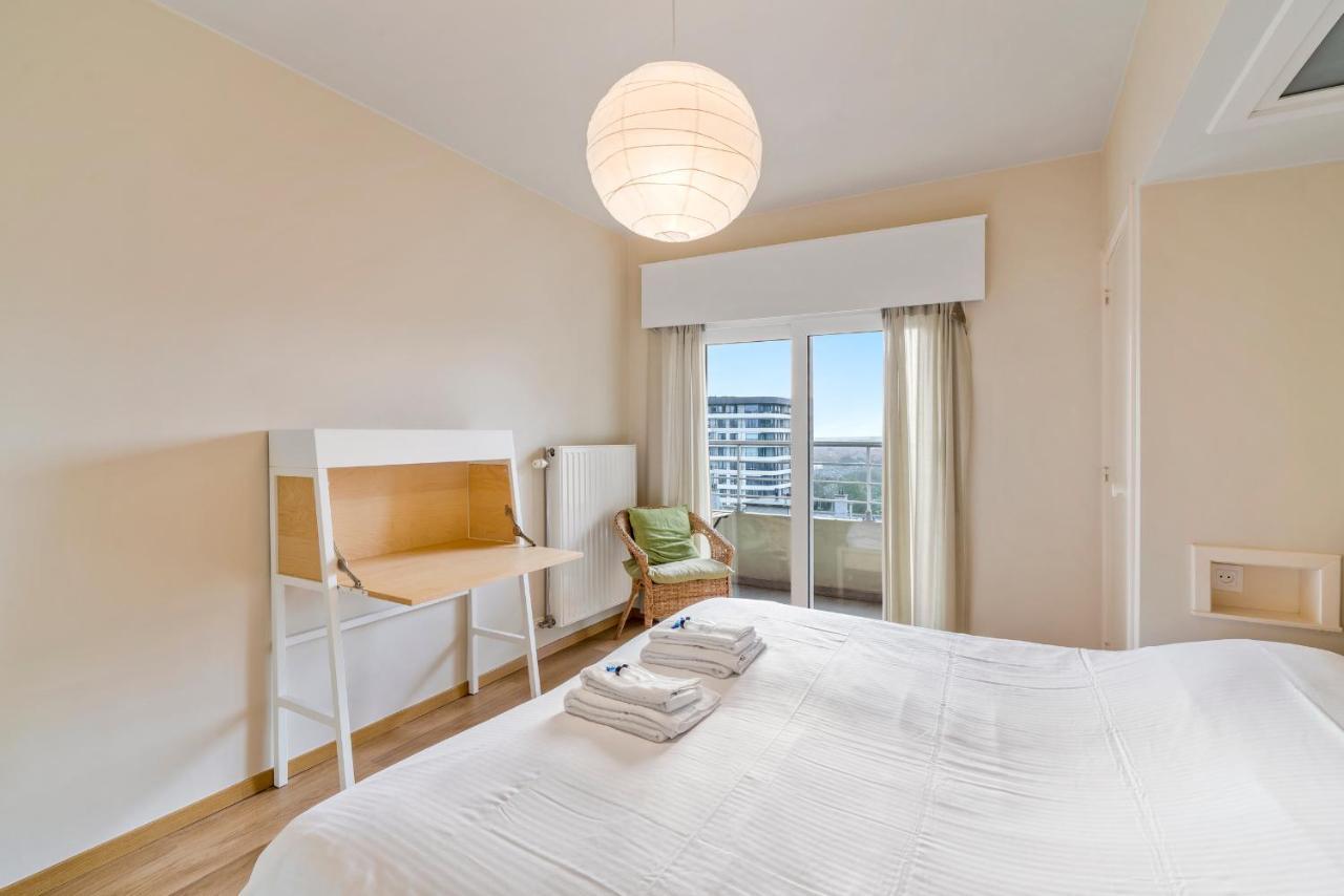 Zonnig Familie App Op Zeedijk Met Zeezicht Voor 6P Appartement Oostende Buitenkant foto