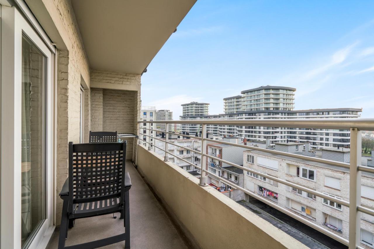 Zonnig Familie App Op Zeedijk Met Zeezicht Voor 6P Appartement Oostende Buitenkant foto